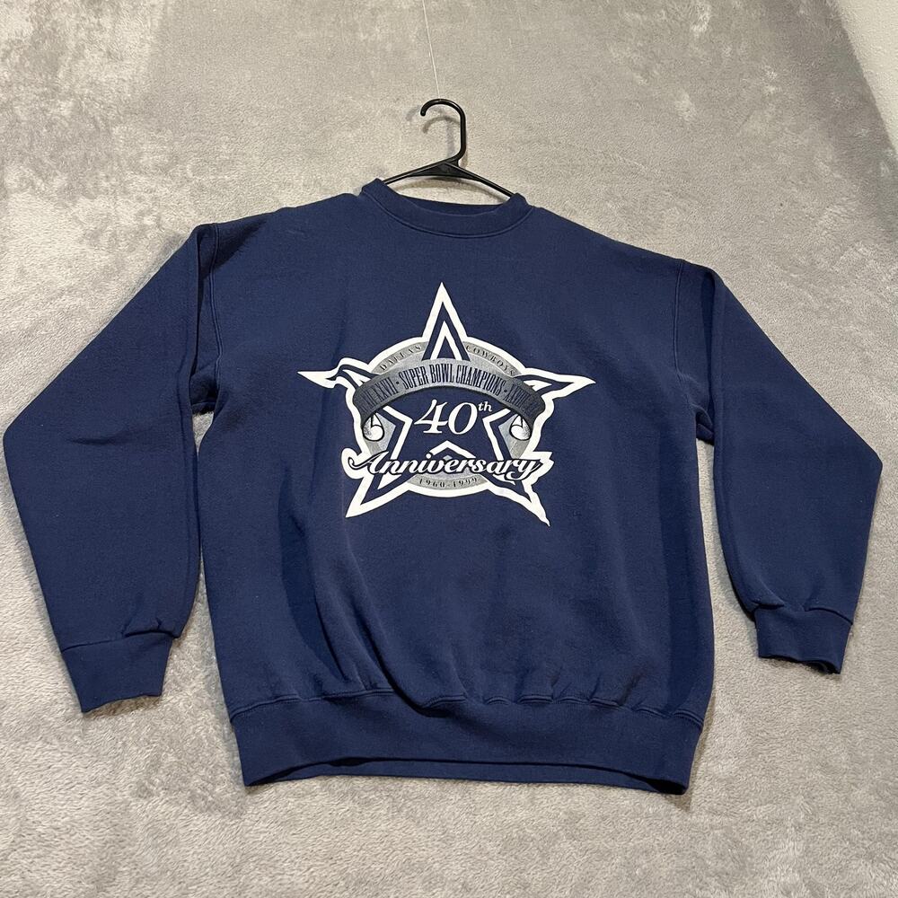 Dallas Cowboys Sweatshirt Mens Large 1999 NFL Football PUMA 40th Anniversary
